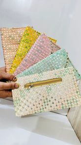 Silk Clutch Pouch, Indian Wedding Handbag, Wedding favor, Wedding Gift, Fabric Envelope, Indian Return Gift, Clutch Bag, Diwali Gifts